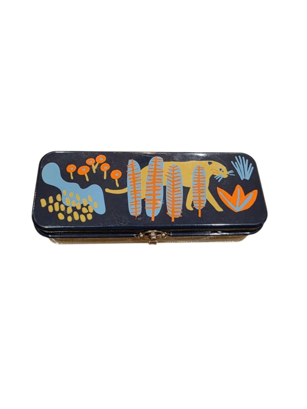 Now Designs Danica Studio EMPIRE Navy Beige Animal Print Pencil Case collectable